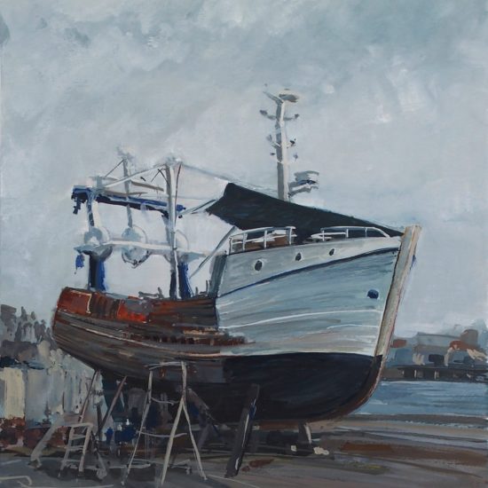 Bateau en cale sèche